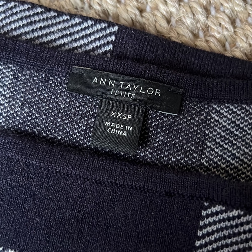 Buffalo Plaid Ann Taylor Sweater Dress - Picture 3 of 4